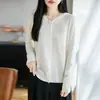 Cárdigan de punto con capucha protector solar de seda helada de verano para mujer, prenda exterior holgada para petite, cubierta fina para aire acondicionado con mangas largas