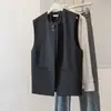 Ropa para mujer de talla grande nuevo diseño estilo coreano traje con capas moderno versátil chaleco holgado adelgazante para mujer