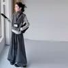 Ropa para Niñas Conjunto Estilo Coreano 2026 Otoño Nuevas Llegadas Niños Medianos y Mayores Chaleco de Punto Reversible Traje Pantalones Ropa de Otoño