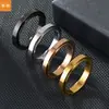 Comercio Electrónico Transfronterizo Popular de Amazon Anillo Giratorio de 4 mm Más Vendido Anillo Giratorio Anti-Estrés Anti-Enfoque Joyería Europea y Americana