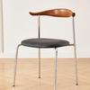 Silla de Comedor Crocus de Madera Maciza de Diseño Estilo Nórdico Silla con Respaldo de Bolsa Suave para el Hogar Silla Moderna Simple de Ocio para Reuniones y Negociaciones
