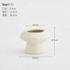 Maceta de Cerámica Estilo Crema Planta Maceta para el Hogar Exquisita Blanca Lujo Accesible Creativa Orquídea Suculenta Planta Verde