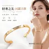 Pulsera de Aleación de Zinc de Venta Caliente Transfronteriza con Apertura Ajustable, Diseño Tallado Vintage, Accesorio de Muñeca de Moda y Versátil para Mujer al por Mayor