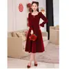 Elegante Vestido Rojo para Novia, Boda Compromiso Vestido Rojo Midi con Acabado de Alta Gama, Vestido de Noche Corto para Homecoming para Mujeres
