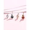 Pendientes de Plata de Ley S925 con Forma de Guitarra para Hombres y Mujeres Verano Diseño de Nicho Nueva Moda Asimétricos Simples Pendientes de Gama Alta
