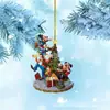 2023 Nuevo Colgante Decorativo de Árbol de Navidad de Acrílico Dibujos Animados Colgante Navideño para Hogar Coche Mochila Regalo