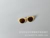 Ins color sólido estilo dulce pequeño estilo occidental gafas de sol para niños de montura redonda gafas de sol para bebé con protección solar forma cóncava moderna