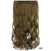 Peruca mulheres longo cabelo cacheado uma peça de alta temperatura seda sem costura peça de extensão de cabelo 5 clip clip peruca de cabelo local de fábrica