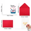 Compra directa transfronteriza: 1 juego de divertidas tarjetas de agradecimiento de rehabilitación, que incluyen una tarjeta para mensaje manuscrito DIY y un sobre