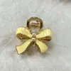 Presilha de Garra Pequena com Laço de Pérola e Gotejamento de Óleo Doce Estilo Floresta para Mulheres, Presilha de Franja, Penteado Lateral, Acessório de Cabelo para Princesas