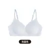 Sutiã Feminino de Verão Fino Sem Fio Estilo Pure Girl Simples Pura Luxúria Push-Up Sem Aro Zero Compressão Sutiã Sem Costura