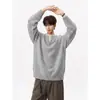 Novo Suéter de Malha Artístico High-Street Workwear Masculino Outono/Inverno 2026 com Gola Henley, Design de Botões e Pequeno Decote V