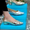 Zapatos Casuales de Moda Nuevos para Mujer Primavera/Verano 2026, Estilo Transfronterizo, Puntiagudos, con Tacón Medio Grueso