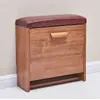 Zapatero ultrafino para la entrada, uso doméstico, puerta abatible, imitación madera maciza, mueble de pasillo simple, zapatero a prueba de polvo, económico y ahorrador de espacio