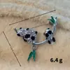Vintage Guofeng Panda Bamboo Broche Raffine Terno Feminino Suéter Nicho de Alta Qualidade Pin Roupas Corsage Acessórios