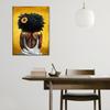 Amazon país girassol banheiro pintura decorativa pintura a spray arte em tela mural mulher africana quarto pintura para pendurar