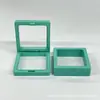 Caja transparente de suspensión de PE para joyería, caja de almacenamiento de joyas, caja de embalaje para anillos, collares, joyas, caja de cajón para regalos, venta al por mayor