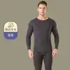 Ropa interior térmica de terciopelo para hombre con forro polar, traje de pantalones largos para invierno y otoño nuevo