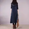 Nuevo Chaleco de Mezclilla sin Mangas con Capucha Holgado Largo Tallas Grandes Otoño 2024 para Ropa de Mujer Simple Holgado Moderno
