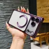 Capa Protetora para Celular Iphone17 Ângulo Reto Anti-Queda Fosca Eletrodepositada Magnética Apple 16Promax
