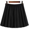 Saia plissada fina de verão Saia de linha A Saia feminina de cintura alta emagrecimento Jk College Style Small All-Match Suit