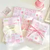 Papel de embrulho Morango Fufu, papel de embrulho estilo menina, papel de embrulho para caixa de presente de aniversário, embalagem DIY feita à mão com flores