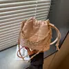 Bolsos de Mano Estilo Francés Transfronterizos para Mujer 2026 Nueva Moda Textura Cadena Bolso Cruzado Bolso Cubo Casual Bolso de Hombro Único para Mujer