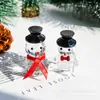 Artesanías de Cristal, Muñeco de Nieve Navideño de Dibujos Animados, Suministros para Halloween y Navidad, Adornos de Cristal para Sala de Estar y Vestíbulo, Suministro Transfronterizo