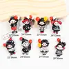 Piezas accesorias de resina: linda caricatura de niña pequeña, payaso, globo, pegamento de crema DIY, imanes para refrigerador, accesorios para fundas de teléfono