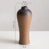 Jarrón pequeño de cerámica retro nostálgico hidropónico para planta verde, decoración de flor seca, flor de escritorio, decoración para sala de estar