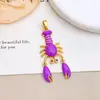 Pingente Série Marinha Nova Transfronteiriça Acessórios de Joias DIY Pingente Fofo de Desenho Animado com Gotejamento de Óleo Acessórios Versáteis da Moda
