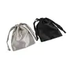 Bolsa de Satín Negra con Cordón para Venta al por Mayor, Bolsa de Satín, Bolsa para Empaquetar Joyería, Bolsa de Almacenamiento a Prueba de Polvo, Personalización