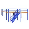 Estantería de Plataforma para Ático de Almacén Estructura de Acero de Fábrica Habitación de Almacenamiento en Ático de Dos Pisos Estantería de Ático de Alta Resistencia Construcción