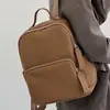 Mochila de Couro Genuíno Estilo 2026 para Mulheres, Mochila de Grande Capacidade, Mochila Escolar Estilo Isn Scholar, Mochila de Viagem