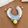 Conjunto tejido popular transfronterizo para gato mascota, sombrero, disfraz de fiesta para perro, decoración de primer cumpleaños para cachorro, babero