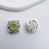 Chapado en Cobre Color 18K Zirconia Cortada Rosa Nieve Cayendo Cuentas Multipasos Accesorios para Joyería Diy Material con Cuentas de Cristal