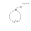 Anillos Zodiacales Versátiles Transfronterizos con Descuento para Mujer, Cadena de Borla Versátil de Circonita Ajustable Moda Joyería de Nicho