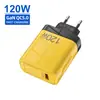 Huella Digital 1 Cabezal de Carga USB 5V3A Adaptador de Corriente 25W Carga Rápida Cargador de Teléfono Móvil Estándar Europeo y Americano Británico Venta al por Mayor