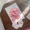Conjunto de Gorro y Calcetines para Bebé Niña, Gorro de Hilo con Corona Floral, Gorro Protector de Fontanela para Recién Nacido, Gorro Indio