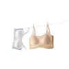 Sujetador sin costuras y sin aros para niñas con copas fijas, alta elasticidad, transpirable, sensación fresca, adecuado para deportes y uso diario