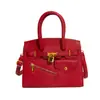 Bolso de Mano Pequeño de Moda con Hebilla y Estampado de Palma para Mujer, Bolso Elegante y Versátil para el Trabajo, Bolso de Hombro Único o Cruzado Elegante para Mujer