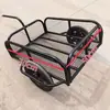 Triciclo para Transportar Mercancías, Remolque de Bicicleta de Pesca Montado en la Parte Trasera para Exteriores, Motocicleta Eléctrica Puesto de Camping Remolque Pequeño