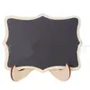 Fornecimento direto transfronteiriço mesa pequena quadro-negro artesanato em madeira mini mensagem Natal quadro-negro pequeno de um lado enfeites DIY