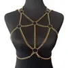 Bambú como ropa comercio exterior caliente sexy hueco cadena de metal fiesta divertida cadena corporal de chica caliente DL0016