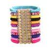 Pulsera para el Día de San Valentín Transfronteriza AliExpress Venta al por mayor Corazón de Amor Flor de Arcilla Blanda Pulsera de Cuentas con Letras Set de Joyería de Comercio Exterior