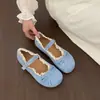 Zapatos Mary Jane dulces de estilo francés para mujer, nuevo modelo otoño 2026, suela blanda, zapatos planos elegantes que combinan bien con faldas, zapatos cómodos