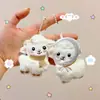 Muñeca Colgante de Peluche de Oveja Linda de Dibujos Animados, Broche de Oveja, Colgante para Bolso, Accesorios para el Cabello, Decoraciones para Zapatos y Calcetines, Accesorios para Ropa