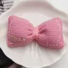 Outono e Inverno Tecido Marrom Preenchido com Algodão Laço Capa para Celular Acessórios para Headwear DIY Sapatos e Meias Bolsas Acessórios de Vestuário Decoração