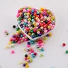 Pérola de Imitação ABS 6mm Alto Brilho Colorida Furo Reto Contas Soltas DIY Pulseira Colar Artesanal Material para Miçangas Acessórios