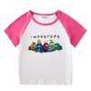 2023 Nueva ropa para niños Camiseta de manga corta de verano para niños y niñas Camisa básica raglán Camiseta de media manga para bebé Top para niños